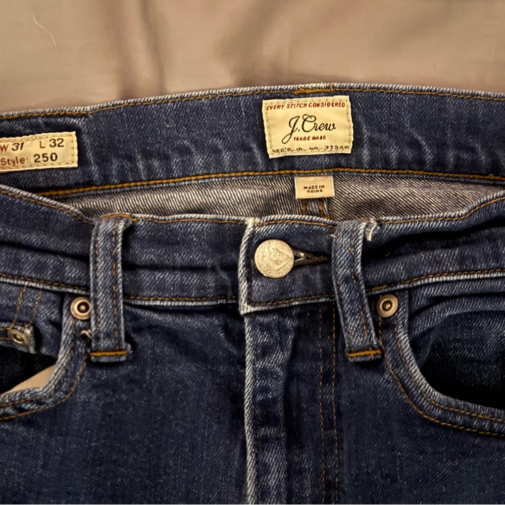 J. Crew Men’s Medium Wash Slim Straight Jeans